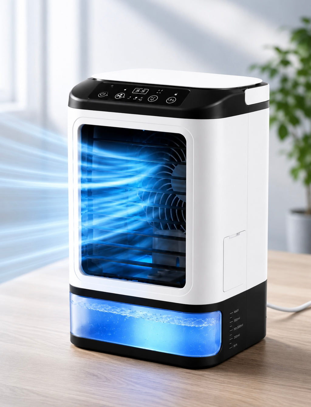 Rafraîchisseur d’air portable ,silencieux & économique .